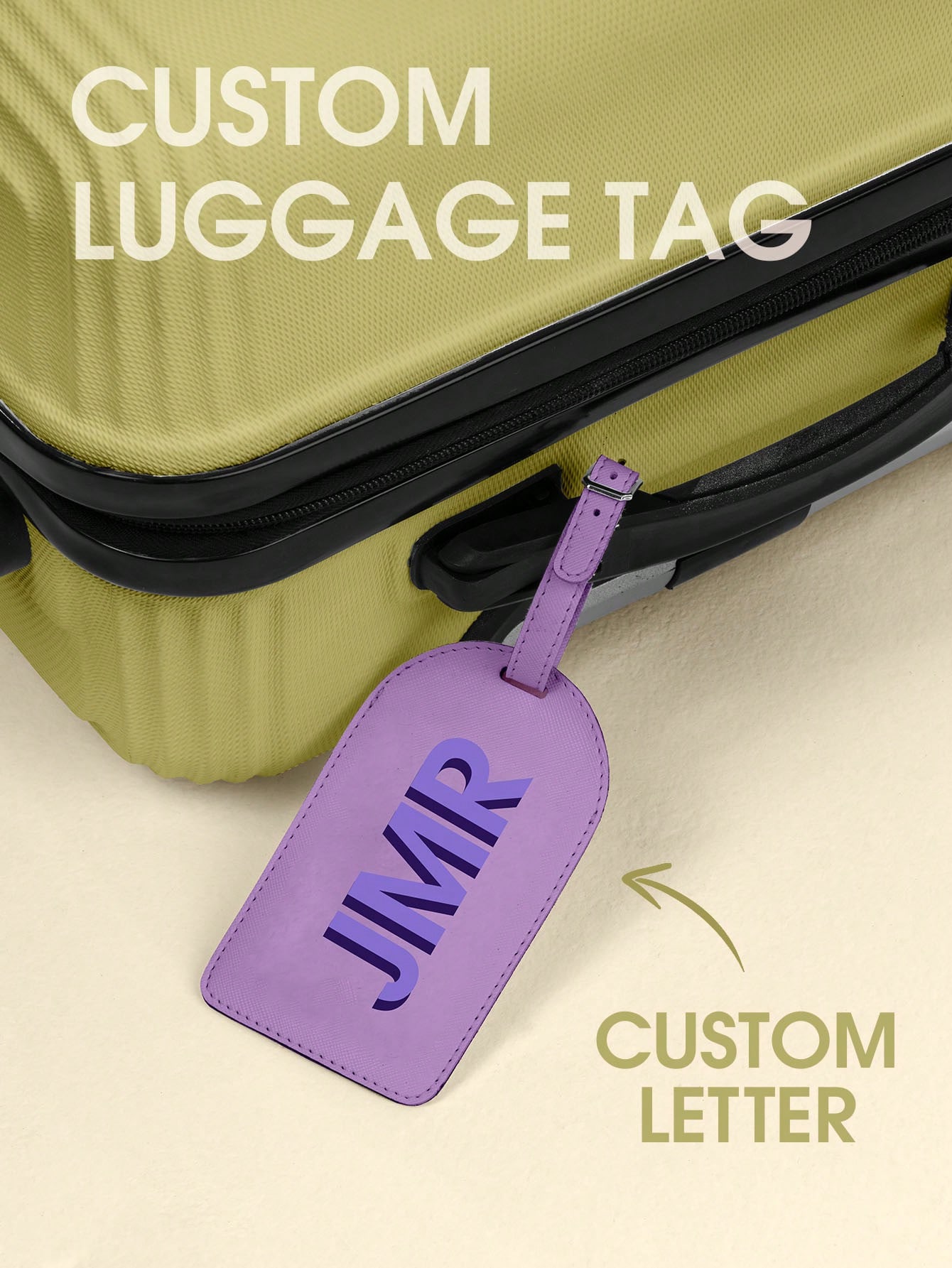 Travel Accessories New - Personalizowana zawieszka do bagażu z inicjałem,