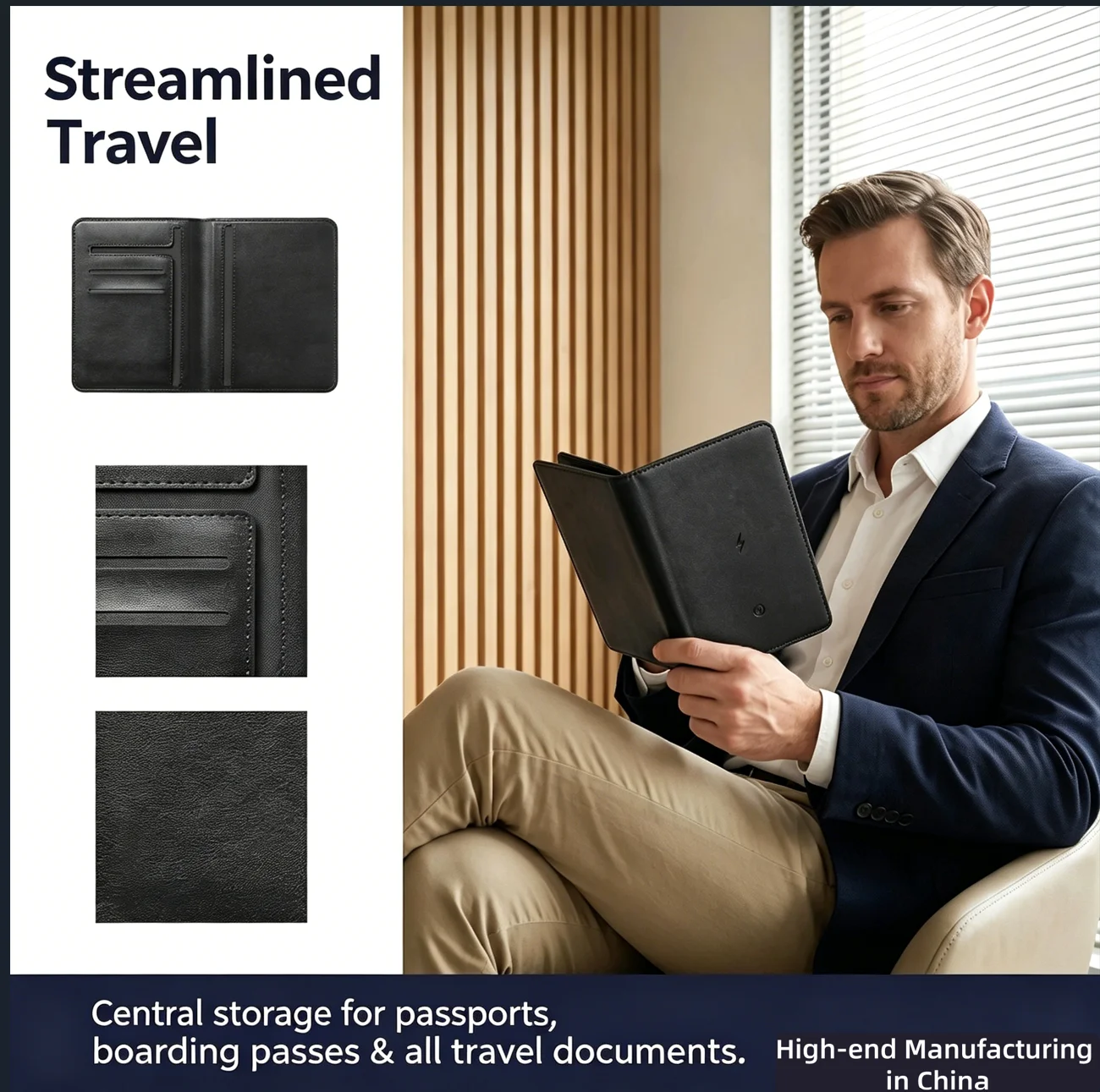 Travel Accessories Kmart - Inteligentny portfel na paszport, etui na