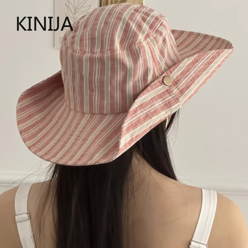 Travel Accessories Kmart - Koreańska wersja prostego, prążkowanego kapelusza typu