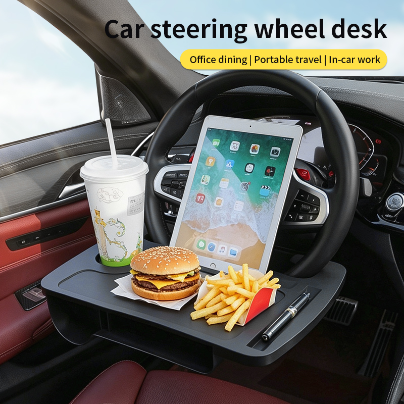 Travel Accessories Car - Stolik na kierownicę samochodową 2w1, dwufunkcyjna