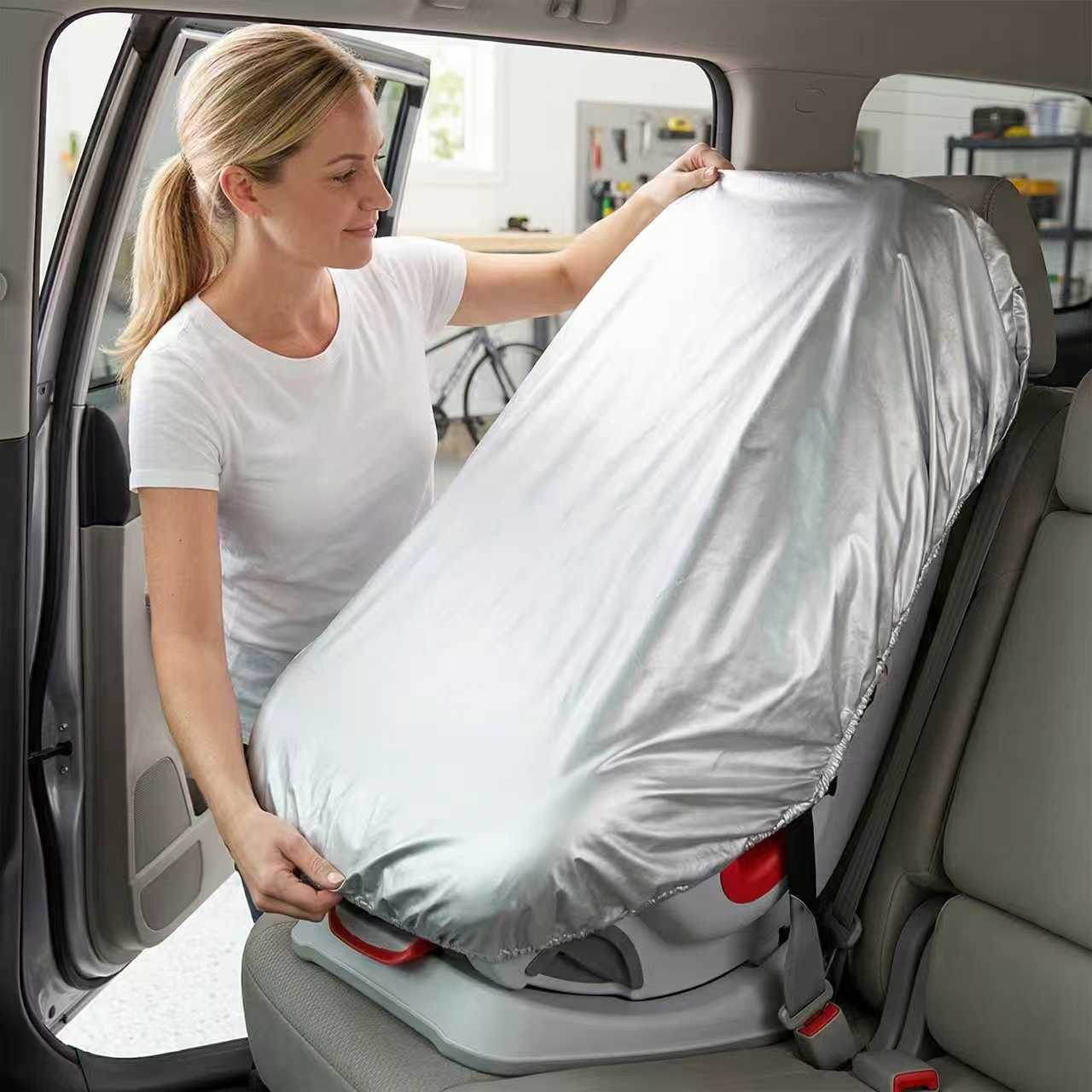 Travel Accessories For 3 Year Old - 1 szt. Srebrna Osłona Przeciwsłoneczna na