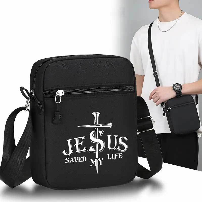 Travel Accessories Teens - Torba na ramię z napisem Jesus
