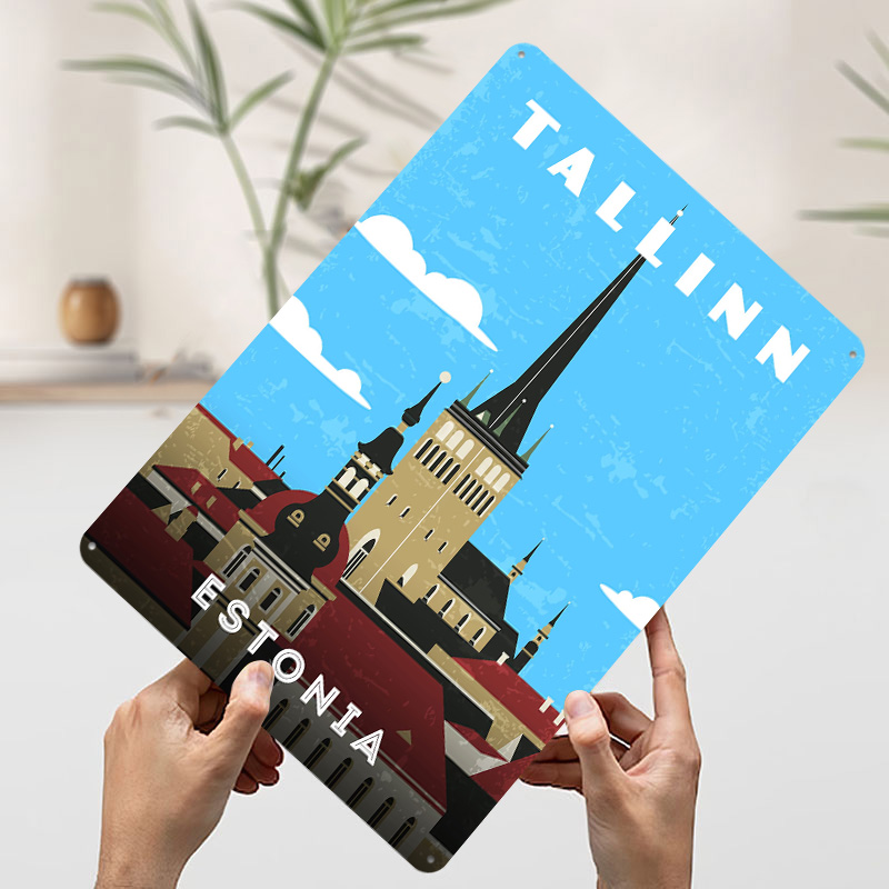 Estonia Retro Plakat Podróżnic – Travel Accessories For Europe recenzja i cena