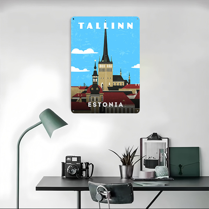 Estonia Retro Plakat Podróżnic – Travel Accessories For Europe recenzja i cena