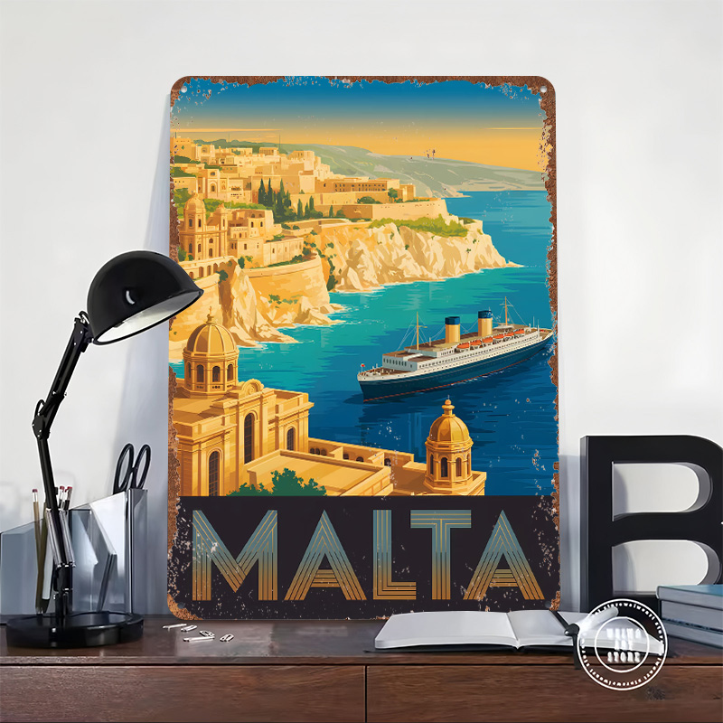 Metalowy plakat z motywem Malt – Travel Accessories Malta recenzja i cena