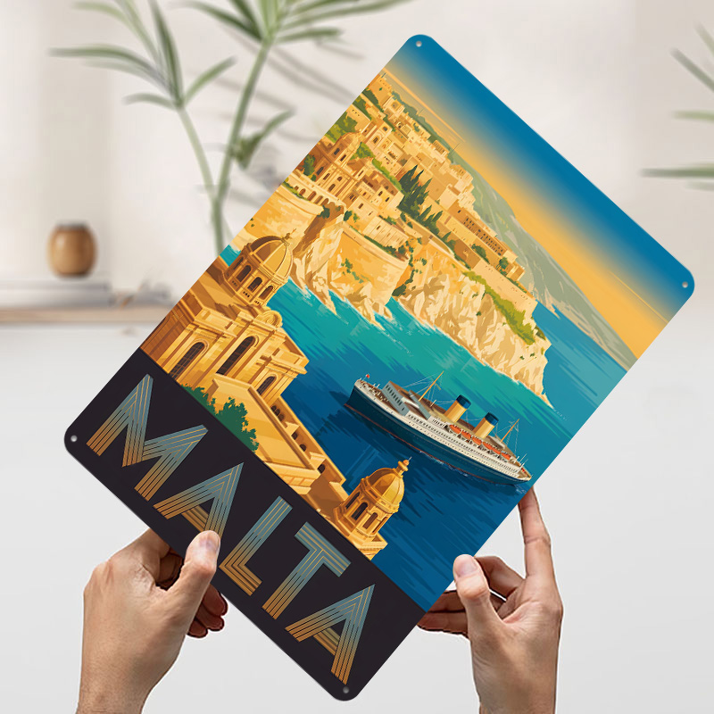 Metalowy plakat z motywem Malt – Travel Accessories Malta recenzja i cena