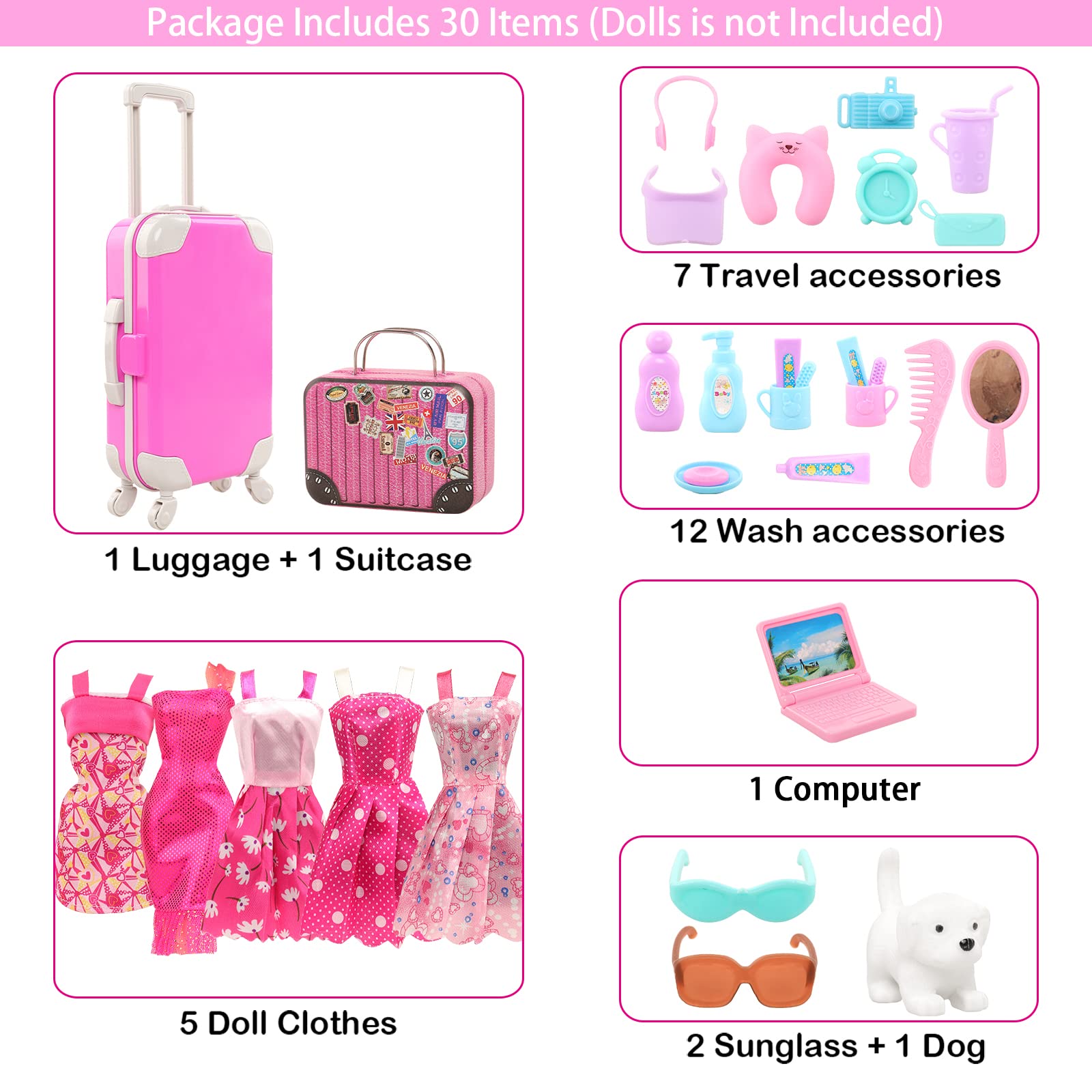 BARWA 30 szt. 11.5 lnch meble  – Travel Accessories For Europe recenzja i cena