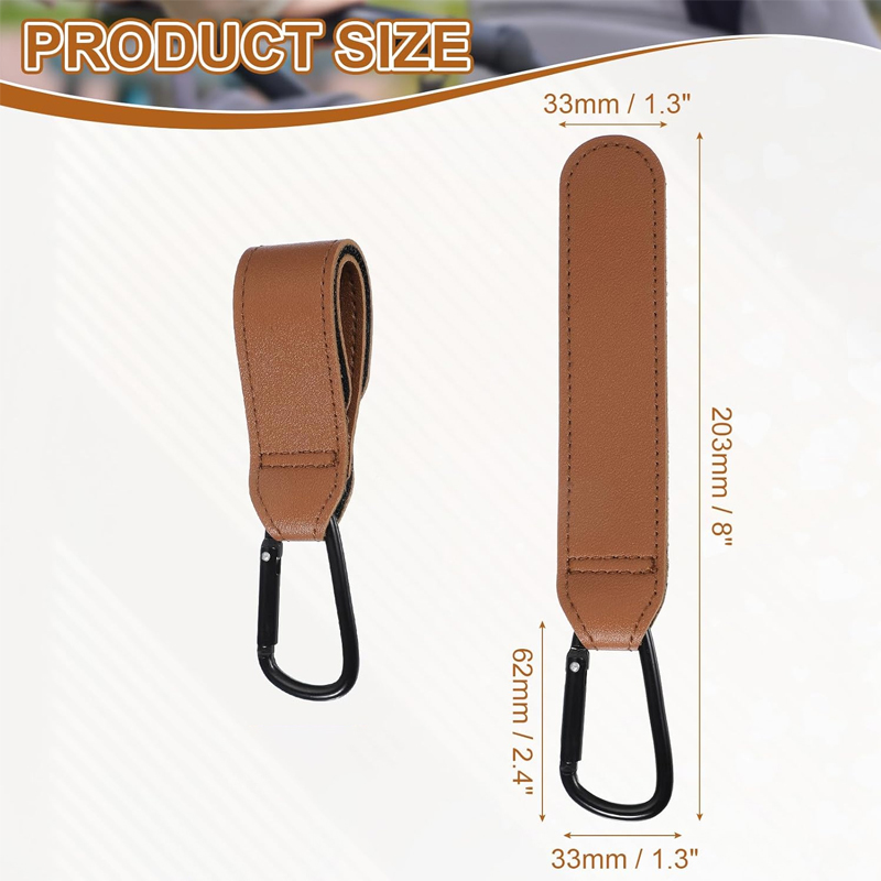 2 szt. Skórzane haczyki do wóz – Travel Accessories For 3 Year Old recenzja i cena