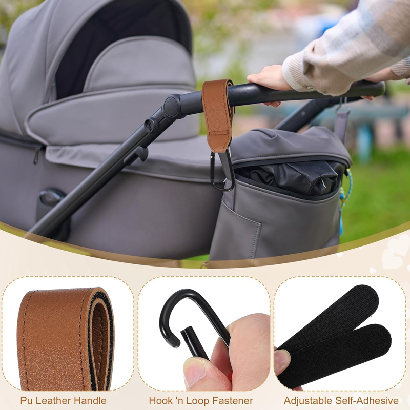 2 szt. Skórzane haczyki do wóz – Travel Accessories For 3 Year Old recenzja i cena