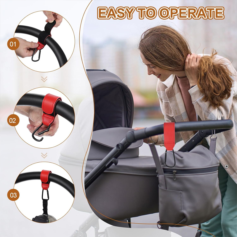 2 szt. Skórzane haczyki do wóz – Travel Accessories For 3 Year Old recenzja i cena