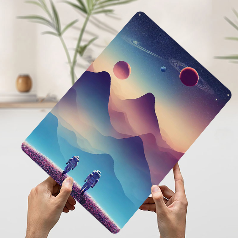 Plakat z astronautą w podróży, – Travel Accessories For Europe recenzja i cena